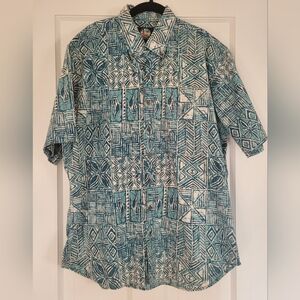Reyn Spooner Button Down Hawaiian Shirt XL